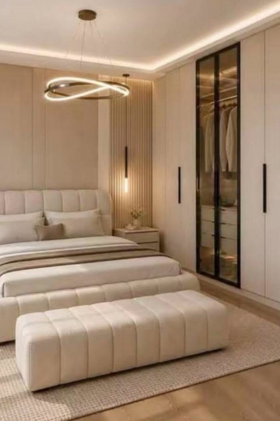 Yatak odanızda huzur ve düzen arayanlar için minimalist dekorasyon fikirleri sunan bu rehberle, sade ve işlevsel bir yaşam alanı yaratın.: Yatak Odası dekorasyon örneği